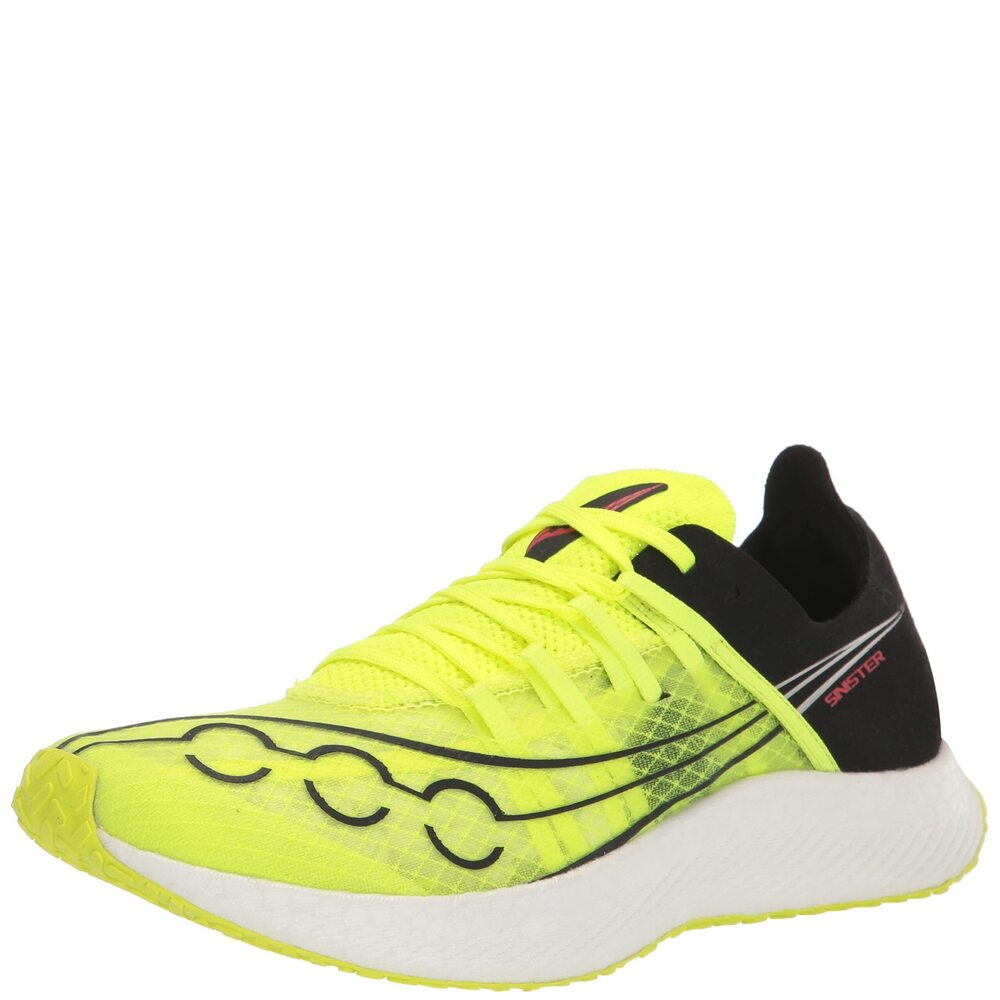 Saucony Women's Sinister Sneaker, Citron/Black, 6